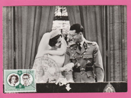 Carte Maximum - Belgique - 1960 - Le Roi Baudoin Et La Reine Fabiola - Mariage Royal - 1951-1960