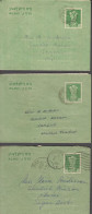 1964-1965. INDIA. Three 10 Np INLAND LETTERs To Swedish Mission In Saugor - Interesting Reading.  - JF531103 - Other & Unclassified