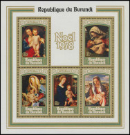BL105**(820/824) - Noël / Kerstmis / Weihnachten / Christmas - 1978 - BURUNDI - Nuevos