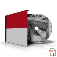 MONACO 1855-2010 + 2011-2020 STAMP ALBUM PAGES (409 B&w Illustrated Pages) - Inglese