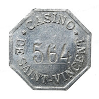 [NC] Casinò De SAINT VINCENT (AOSTA) - CHIP / FICHE / TOKEN VALORE 2 - Alluminio (nc8559) - Casino