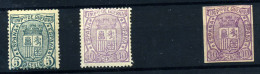 España Nº 154/5, 155s. Año 1875 - Nuovi