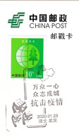 China Postmark Card,Fight Against COVID-19 - Autres & Non Classés