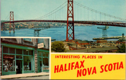 Canada Halifax Interesting Places The Book Store Limited And The Angus I MacDonald Bridge - Halifax