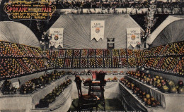 Spokane Washington, Interstate Fair Chelan Apple Winning Display, C1910s Vintage Postcard - Spokane