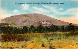 Georgia Atlanta View Of Stone Mountain Showing Central Group Now Being Carved - Atlanta