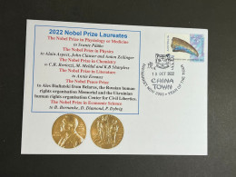 (4 P 19) All Nobel Prize Awarded In 2022 - 1 Cover - Australian Stamp (postmarked 10-10-2022) - Autres & Non Classés