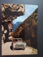 Georgia, Svanetia. TAXI Car Volga. GAZ - OLD USSR POSTCARD (1960s) - Taxis & Fiacres