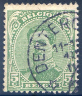 Belgique COB N°137, Cachet Relais DENTERGEM - (F2779) - Postmarks With Stars