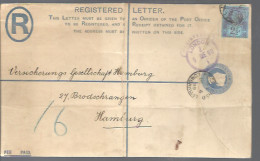 LETTER 1899 REGISTERED  A HAMBURG  STAMP DRILL - Covers & Documents