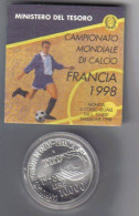 Italia 1998 10000 Lire Mondiali Di Calcio Francia 98 In Confezione Della Zecca Fdc - Conmemorativas