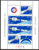 POLAND 1975 Apollo-Soyuz Mission Block MNH / **. Michel Block 62 - Blocks & Sheetlets & Panes