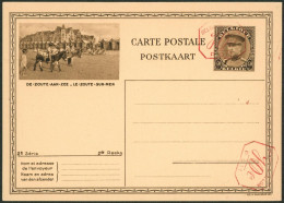 EP Au Type Carte Illustrée 40ctm Brun Képi "2e Série" (SBEP N°10M2 Vue N°10 De Zoute) / Neuf, P011 X2 ! - Tarjetas 1934-1951
