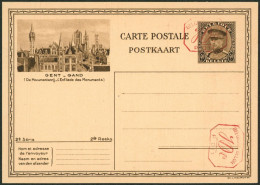 EP Au Type Carte Illustrée 40ctm Brun Képi "2e Série" (SBEP N°10M2 Vue N°12 Gent) / Neuf, P011 X2 ! - Postcards 1934-1951