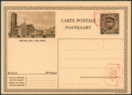 EP Au Type Carte Illustrée 40ctm Brun Képi "2e Série" (SBEP N°10M2 Vue N°19 Mechelen) / Neuf, P011 X2 ! - Postcards 1934-1951