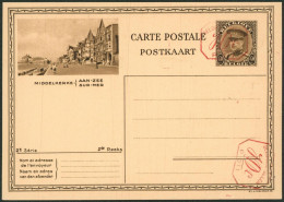 EP Au Type Carte Illustrée 40ctm Brun Képi "2e Série" (SBEP N°10M2 Vue N°20 Middelkerke) / Neuf, P011 X2 ! - Tarjetas 1934-1951