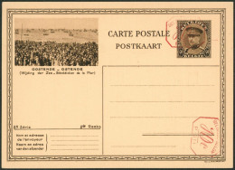 EP Au Type Carte Illustrée 40ctm Brun Képi "2e Série" (SBEP N°10M2 Vue N°21 Oostende) / Neuf, P011 X2 ! - Postcards 1934-1951