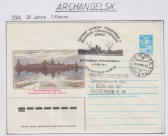 Russia Cover "30J 1. Konvoi" Ca Archangelsk 31.08.1986 (RR174) - Événements & Commémorations