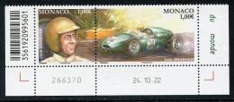 MONACO (2023) Jack Brabham, Formule 1, F1, Formula One World Champion, Cooper - Mint / Neuf / Nuevo Coin Daté - Unused Stamps