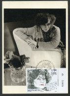 MONACO (2023) Carte Maximum Card - 150 Anniversaire Naissance Colette (1873-1954), Romancière, Actrice, Journaliste - Cartes-Maximum (CM)