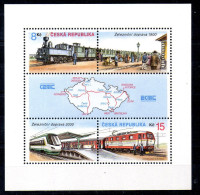 República Checa Hoja Bloque Nº Yvert 11 ** TRENES (TRAINS) - Blocks & Sheetlets