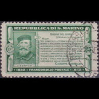 SAN MARINO 1932 - Scott# 145 Patriot Garibaldi 25c Used - Oblitérés