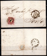 CA668- COVERAUCTION!!!- PORTUGAL - KING LUIZ. SC#:14 - EARLY USED- FOLDED LETTER LISBOA 15-01-1862 TO PORTO 17-01-62 - Lettres & Documents