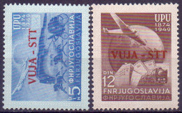 SLOVENIA - ITALIA - ZONE  B - UPU  TRAINS - **MNH -1949 - Luchtpost