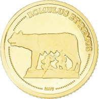 Monnaie, Congo, Romulus Et Remus, 1500 Francs CFA, 2007, FDC, Or - Congo (République Démocratique 1998)