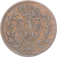 Monnaie, États Italiens, SARDINIA, Carlo Felice, 5 Centesimi, 1826, Torino - Italian Piedmont-Sardinia-Savoie