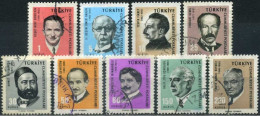 Türkiye 1965 Mi 1981-1989 Famous And Great Turkish Personalities (2nd/4 Issue) - Usados