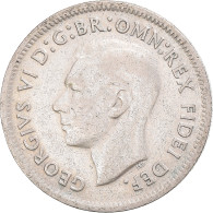 Monnaie, Australie, George VI, Shilling, 1952, TB, Argent - Shilling