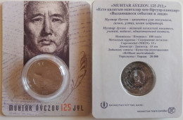 KAZAKHSTAN NEW 2022 COIN  IN THE BLISTER ''MUHTAR AYEZOV..125 YEARS'' ..''NOTABLE EVENTS AND PEOPLE'' - Kasachstan