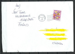 FINNLAND Finland 2023 Cover To Estonia NB! Some Minor Faults (tears) At Bottom Margin! - Covers & Documents