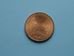 NOTRE-DAME DE LOURDES - SALUS INFIRMORUM Lourdes ( Voir / See > Scans ) 34 Mm. ! - Elongated Coins