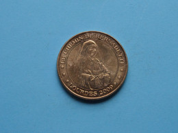 NOTRE-DAME DE LOURDES - LE CHEMIN DE BERNADETTE Lourdes 2009 ( Voir / See > Scans ) 34 Mm. ! - Elongated Coins