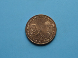 LOURDES 2007 - LAISSEZ VOUS RECONCILIER AVEC DIEU ( Voir / See > Scans ) 34 Mm. ! - Elongated Coins