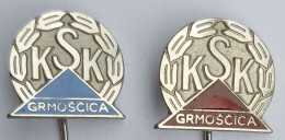 KK GRMOSCICA Zagreb Croatia Bowling Club 2 Pieces PIN A8/3 - Bowling