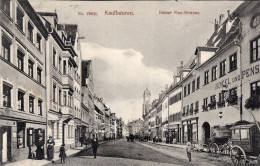 KAUFBEUREN - KAISER MAX-STRASSE - CARTOLINA FP SPEDITA NEL 1918 - Kaufbeuren