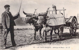 Agriculture - AU PAYS BASQUE - Attelage De Boeufs - MD - Carte Postale Ancienne - Teams