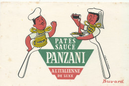 BU 2634  /   BUVARD   PATES SAUCE PANZANI I  ( 20,50 Cm X 13,50 Cm) - Suppen & Sossen