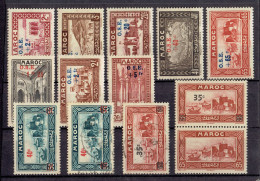 MAROC - LOT TP N°153/162 + 161"a" X - N°161/162 OB - Autres & Non Classés