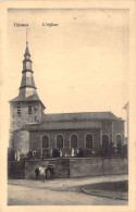 BELGIQUE - THISNES - L'église - Carte Postale Ancienne - Hannut