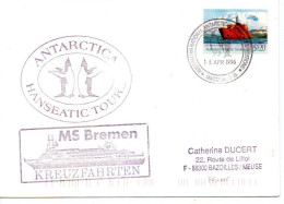 Australian Antartic Territory - Antartica Hanseatic Tours -15/APR/1996 - Covers & Documents