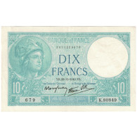 France, 10 Francs, Minerve, 1940, K.80849, SPL, Fayette:07.22, KM:84 - 10 F 1916-1942 ''Minerve''