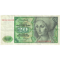 Billet, République Fédérale Allemande, 20 Deutsche Mark, 1980-01-02, KM:32d - 20 Deutsche Mark