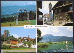 SATTEL-HOCHSTUCKLI Sessellift Dorfpartie Auto Camping Aegerisee Foto Bütler Luzern Gel. Feldpost N. Kriens - Sattel