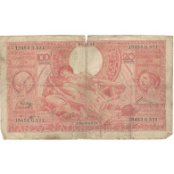 Billet, Belgique, 100 Francs-20 Belgas, 1944, 1944-11-04, KM:113, B - 100 Francs
