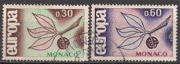 Monaco  (1965)  Mi.Nr.  810 + 811  Gest. / Used  (2cu03) EUROPA - Gebruikt