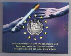 BELGIE - BELGIQUE 500 Frank / 500 Franc Belgisch Voorzitterschap Europese Unie  PROOF-QUALITY In Blister 2001 - 500 & 5000 Francs (or)